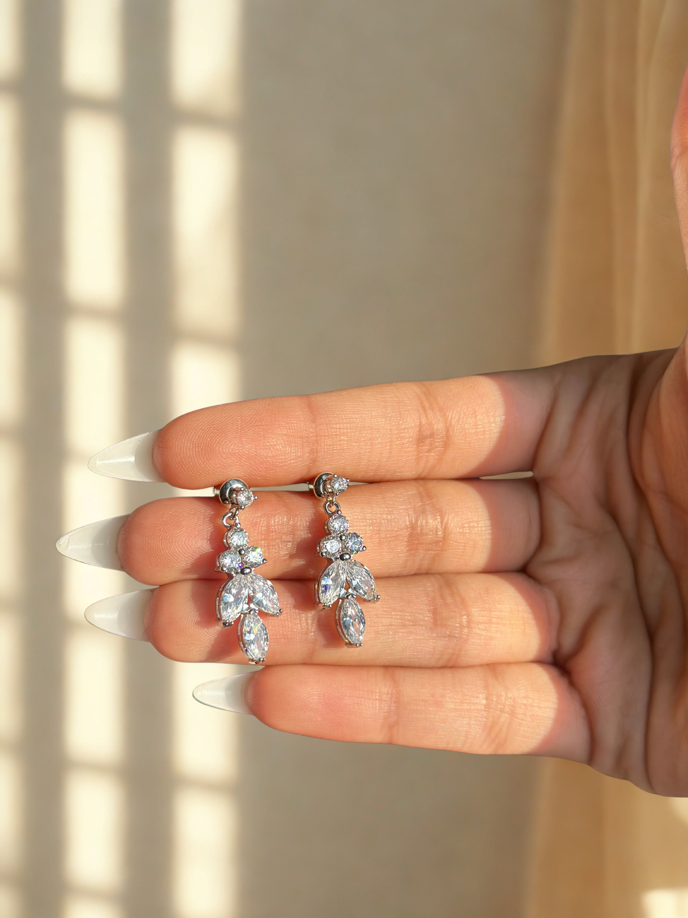 ALMAS DIAMOND DROP EARRINGS - KARMA COLLECTION