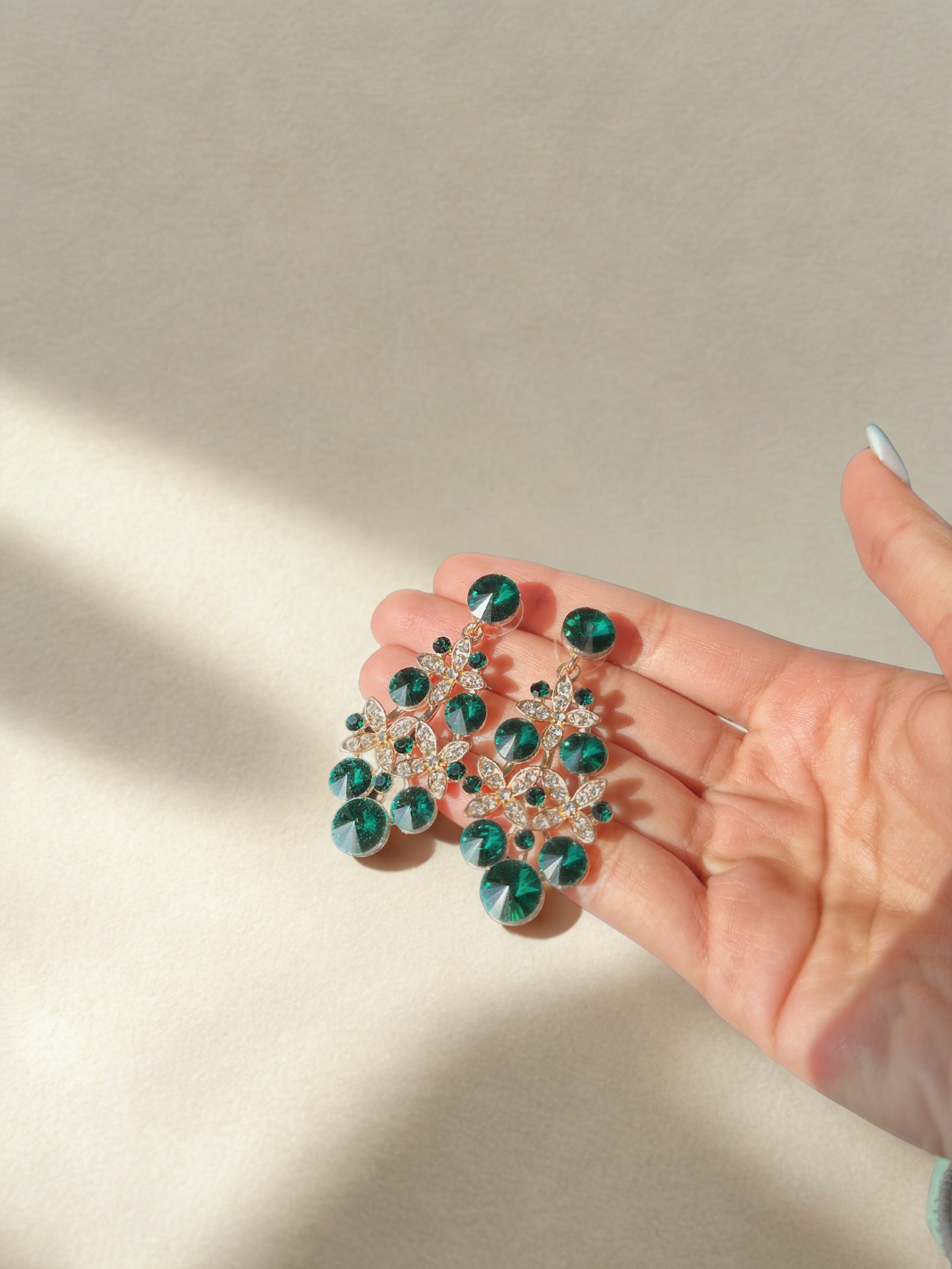 ASCENDANCE EMERALD EARRINGS - KARMA COLLECTION