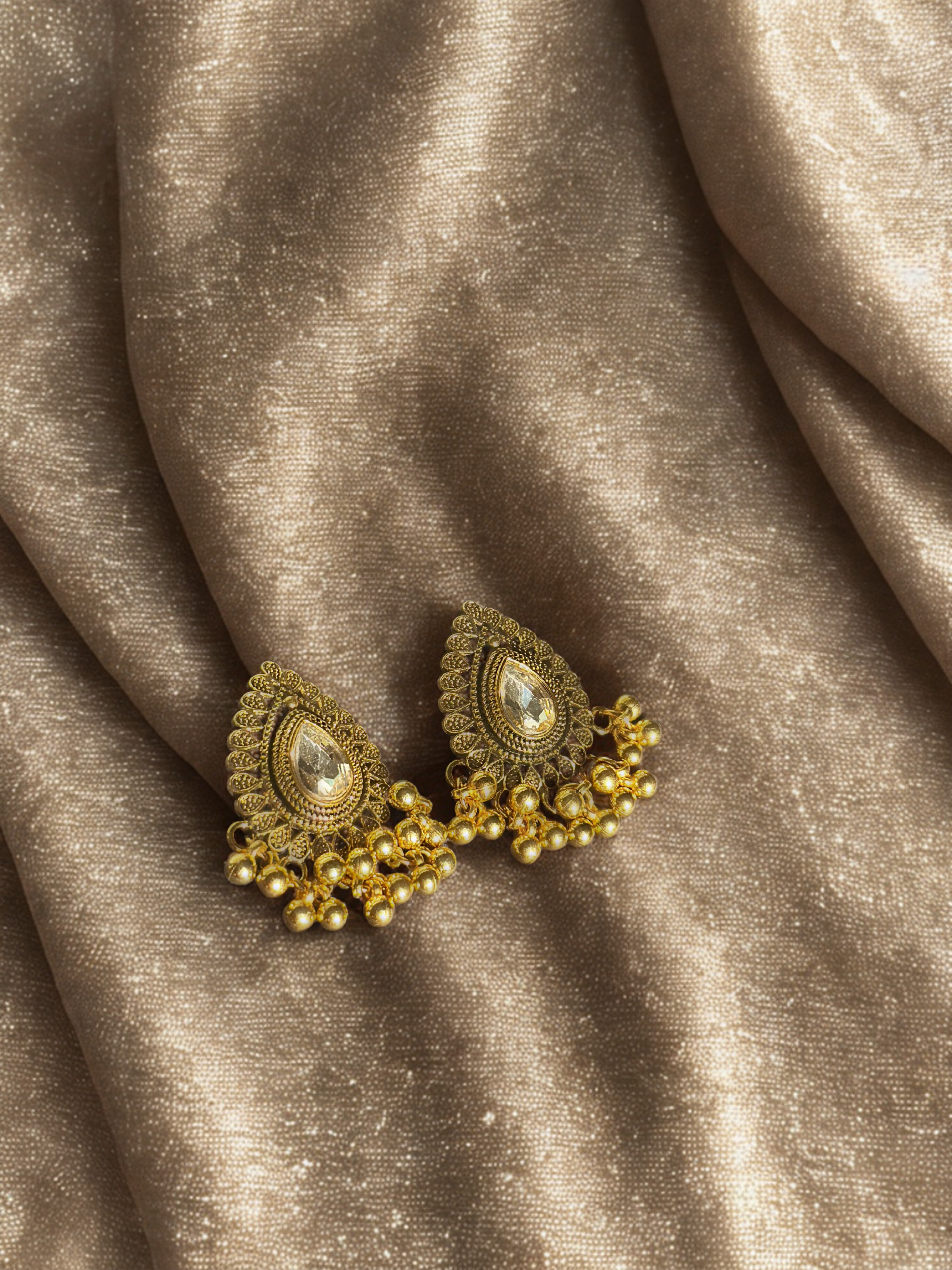 NOORAIN GOLD EARRINGS - KARMA COLLECTION